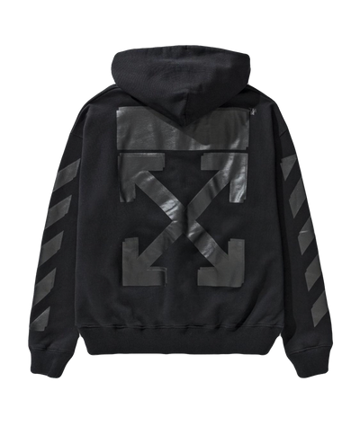 OFF-WHITE BLACK ON BLACK HOODIE