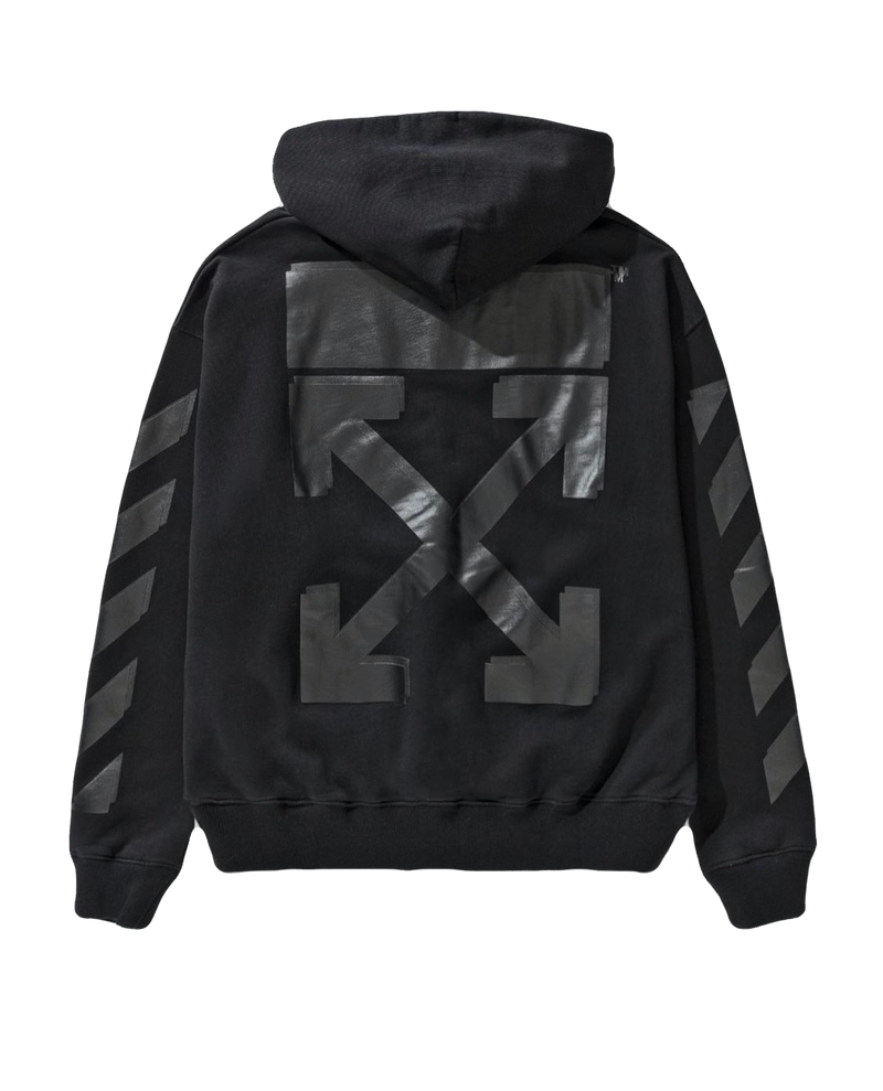 OFF-WHITE BLACK ON BLACK HOODIE