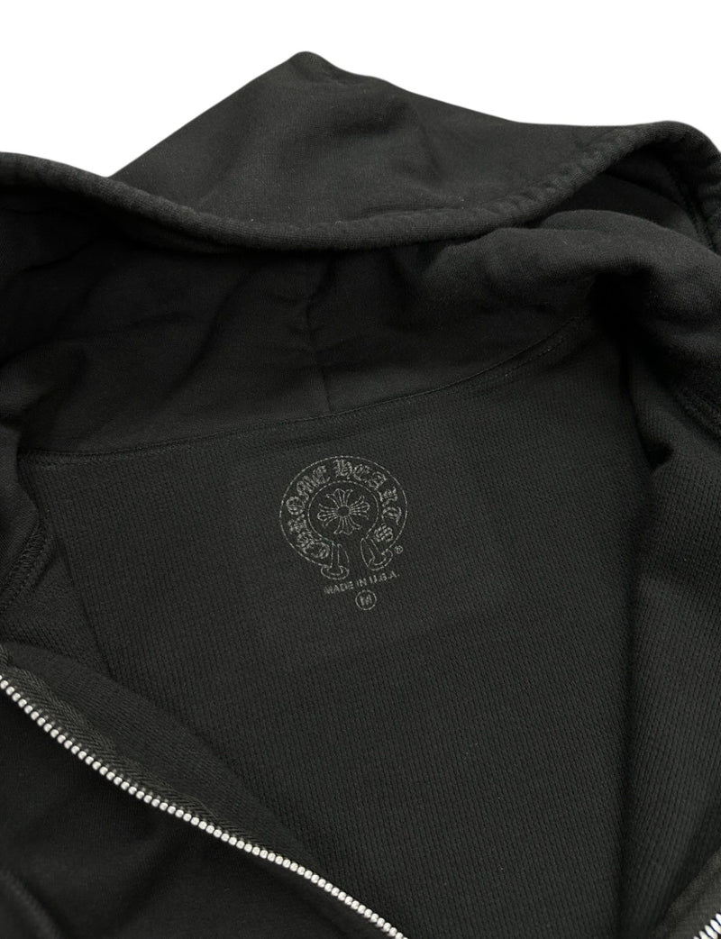 Chrome hearts floral horseshoe zip up hoodie