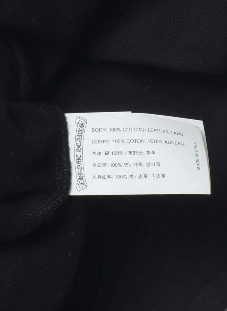 Chrome Hearts Leather Patch Hoodie