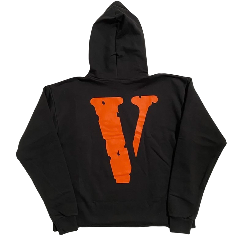 Vlone Staple Hoodie (Black/Orange)