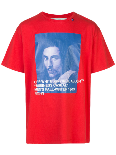 OFF-WHITE Bernini Tee Red