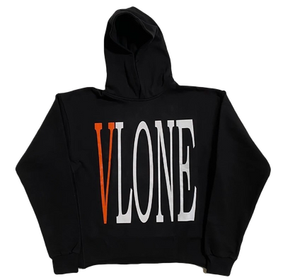 Vlone Staple Hoodie (Black/Orange)
