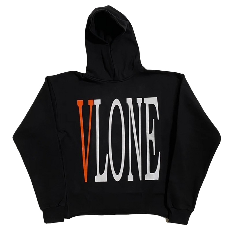 Vlone Staple Hoodie (Black/Orange)