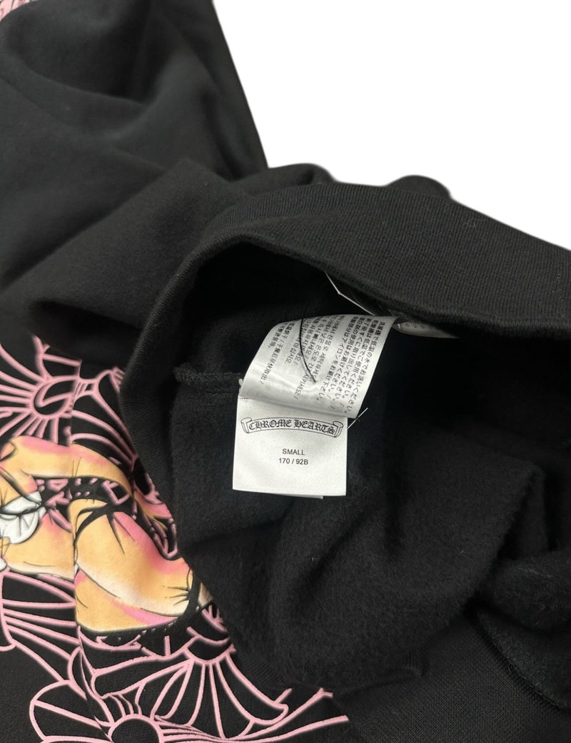 Chrome hearts deadly doll pink cross zip up hoodie