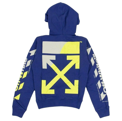Off White Blue 'Split' Hoodie