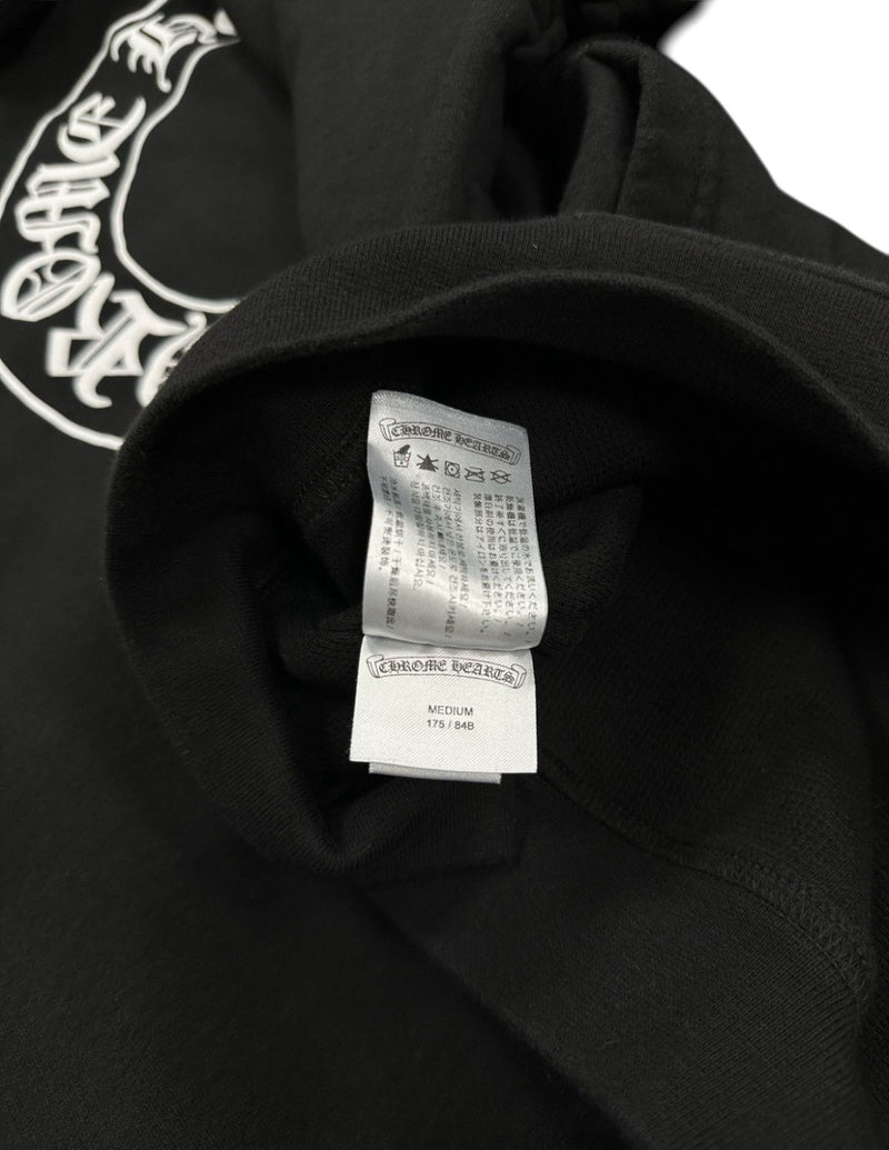 Chrome hearts floral horseshoe zip up hoodie