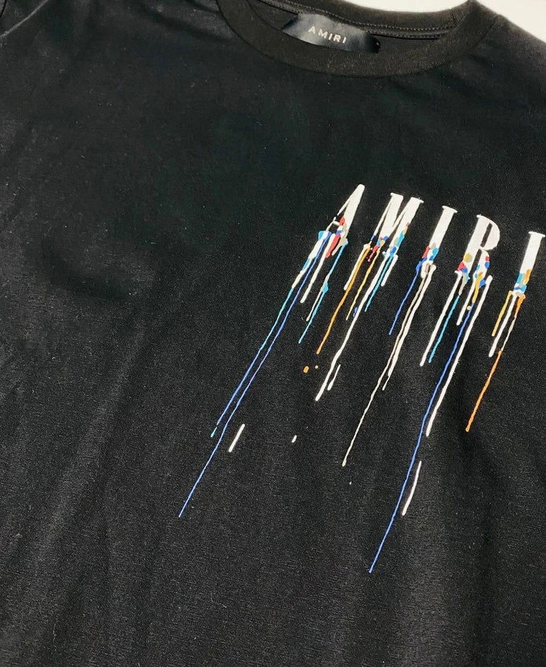 Amiri Paint Drip Logo Tee
