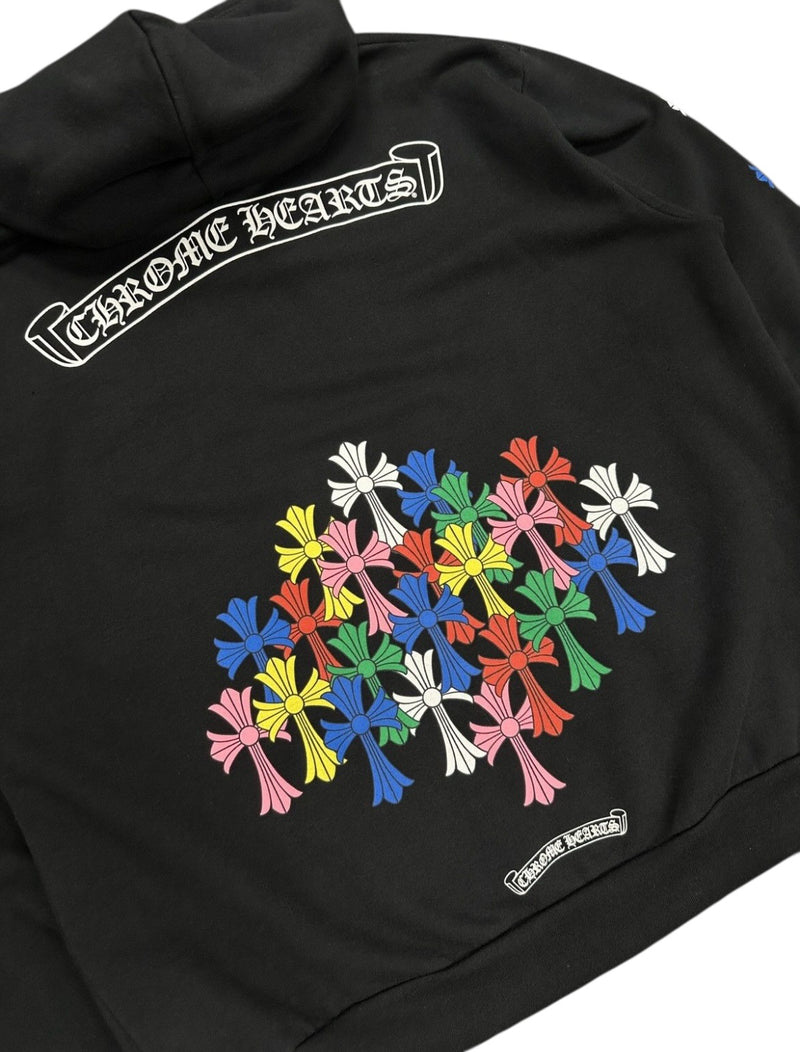 Chrome hearts multicolor cemetery zip up hoodie