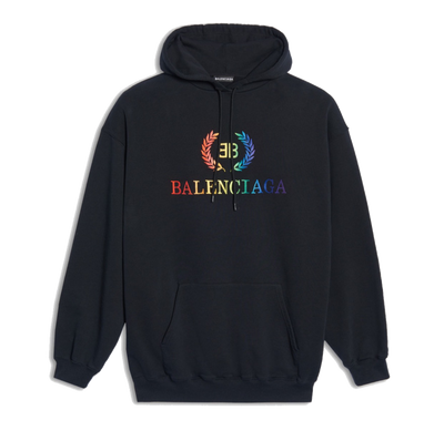Balenciaga Rainbow Embroidered Hoodie