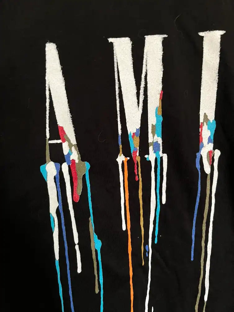 Amiri Paint Drip Logo Tee