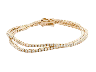 diamond set bracelet 14k