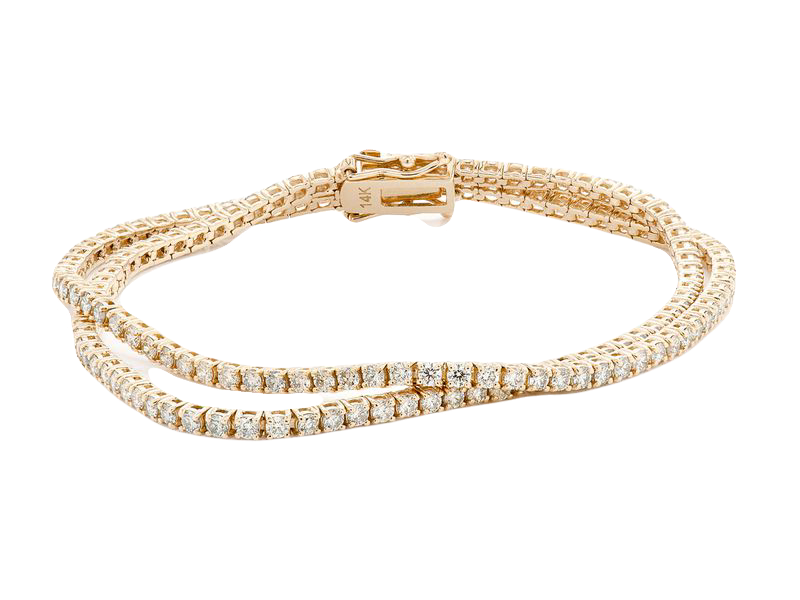 diamond set bracelet 14k
