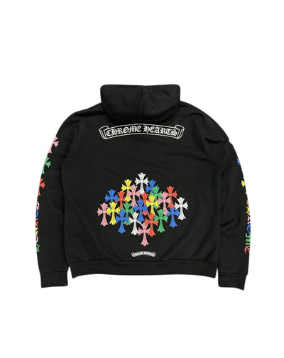 Chrome hearts multicolor cemetery zip up hoodie