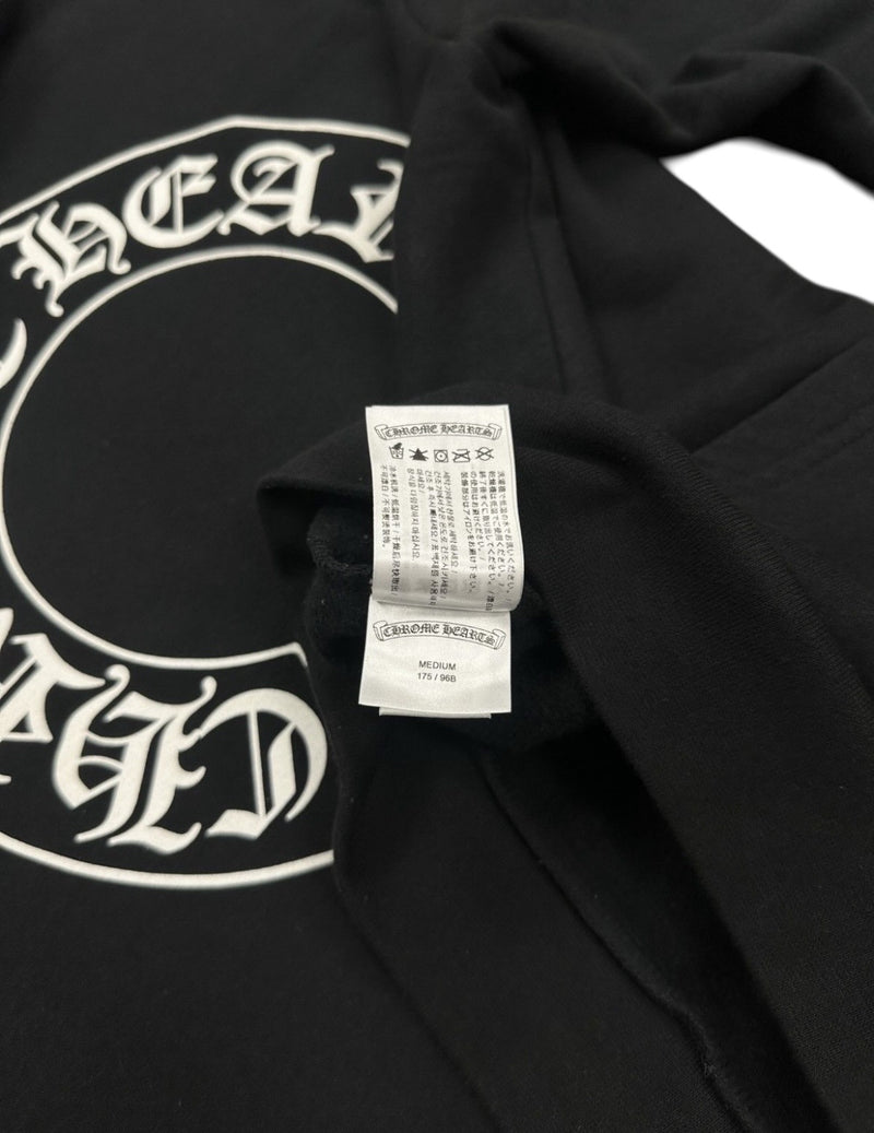 Chrome hearts floral horseshoe zip up hoodie