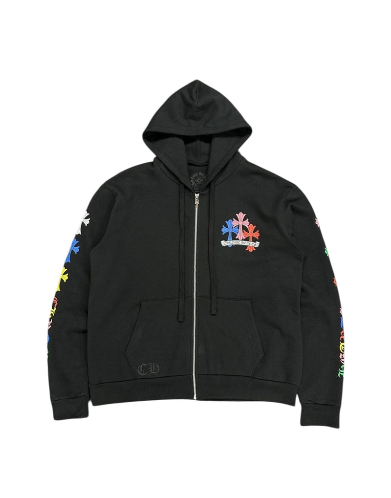 Chrome hearts multicolor cemetery zip up hoodie