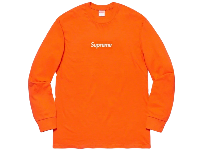 Supreme Box Logo L/S Tee Orange